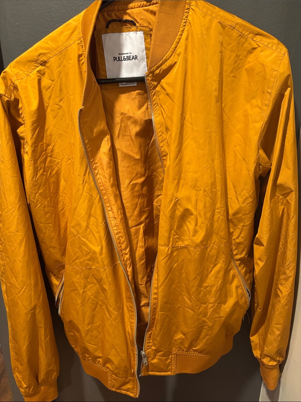 Pull&Bear Bright Mustard Bomber Jacket
